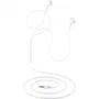 NGS Cross Flip Auriculares Intrauditivos con Micrófono Jack 3.5 mm Blanco